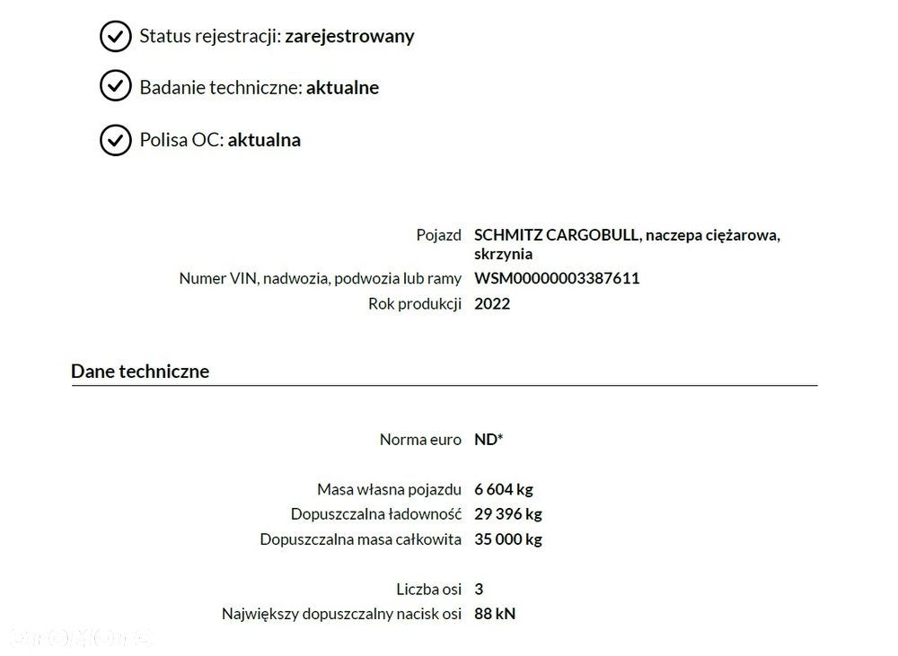 Schmitz Cargobull 2022 SCB*S3T oś podnoszona salon POLSKA - 3