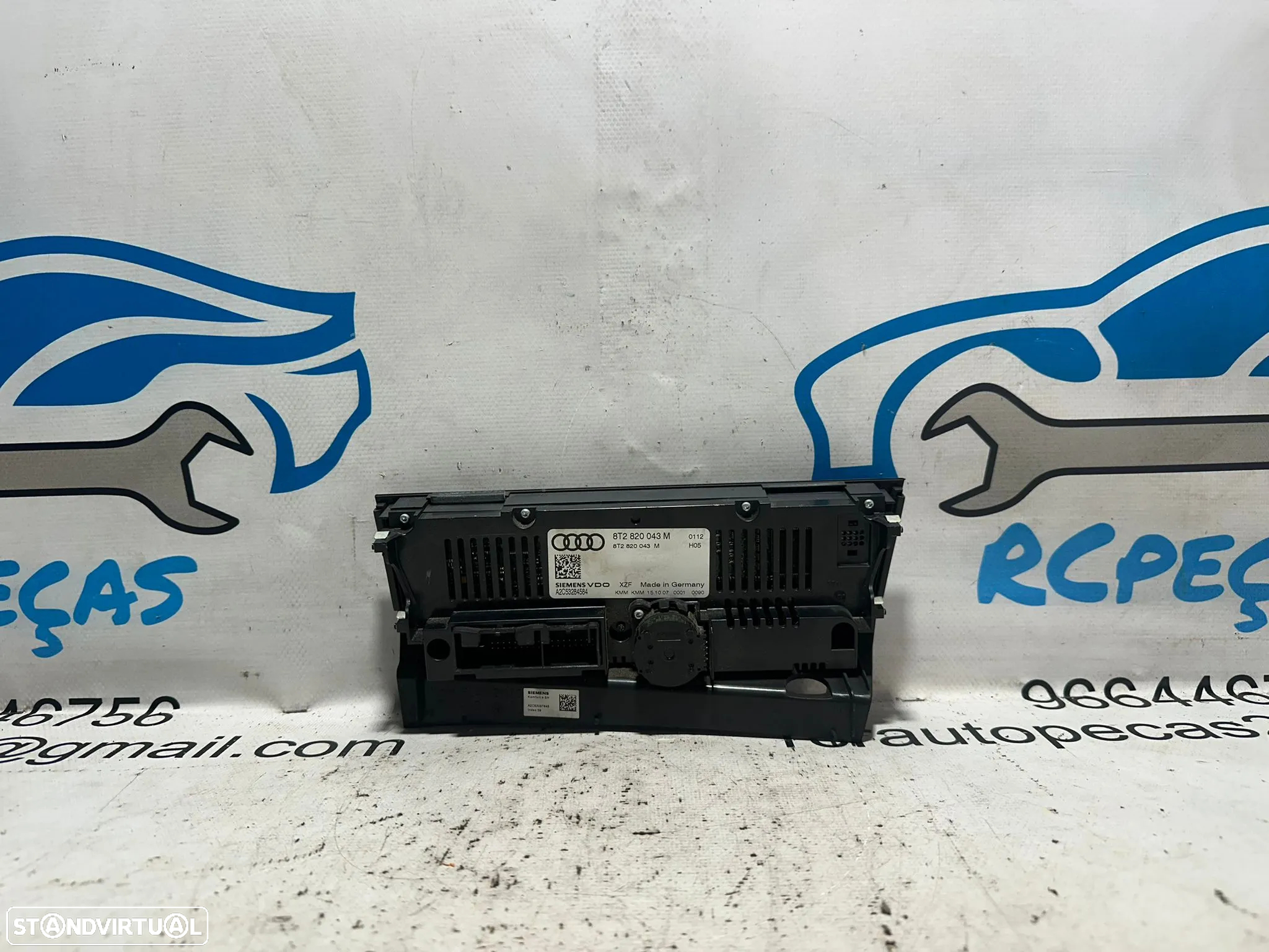 .DISPLAY SOFAGEM COMANDO CHAUFFAGE AR CONDICIONADO AC CLIMATRONIC SIEMENS VDO AUDI A4 B8 A5 8T2820043M 8T2820043 A2C53284584 - 5
