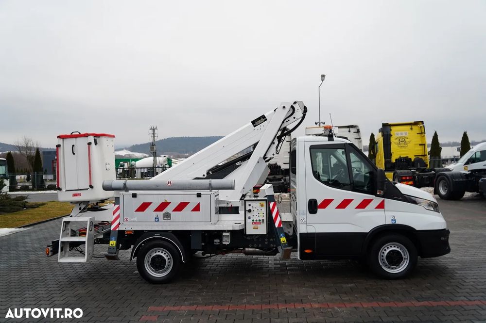 Iveco 35-140 / Platformă de lucru aeriană / FRANCE ELEVATEUR 141 TLE / 4 SUPPORTURI / MANUALĂ / 2020 - 13