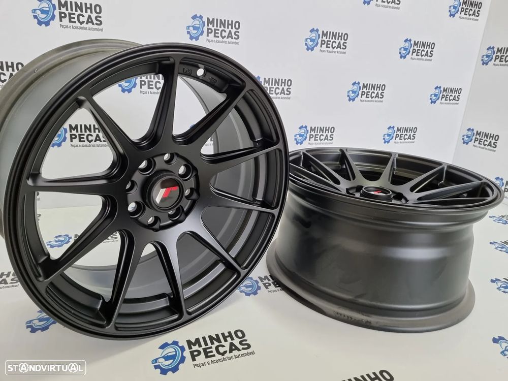 Jantes Japan Racing (JR11) em 15 Matt Black - 6