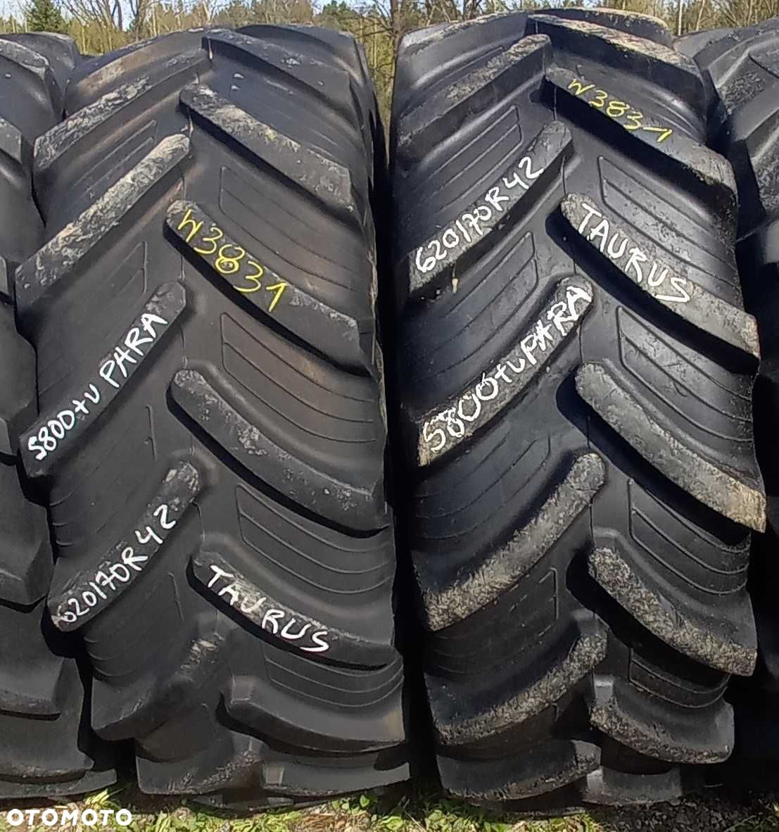 2x Opona używana rolnicza 620/70R42 AURUS POINT 70; 2200zł(szt.) W3831 - 1