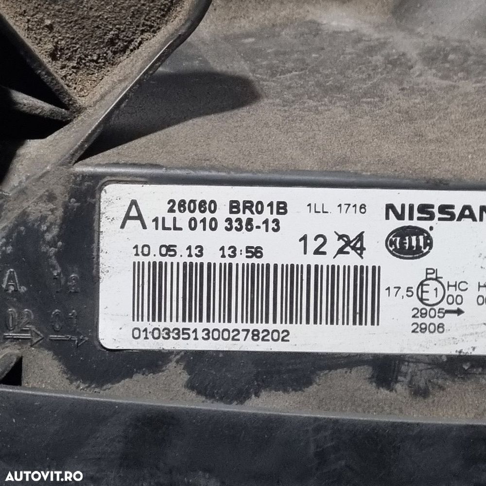 Far Stanga Nissan Qashqai Facelift 2010 - 2013 SUV 4 Usi (1456) Cu lupă 26060br01b - 4