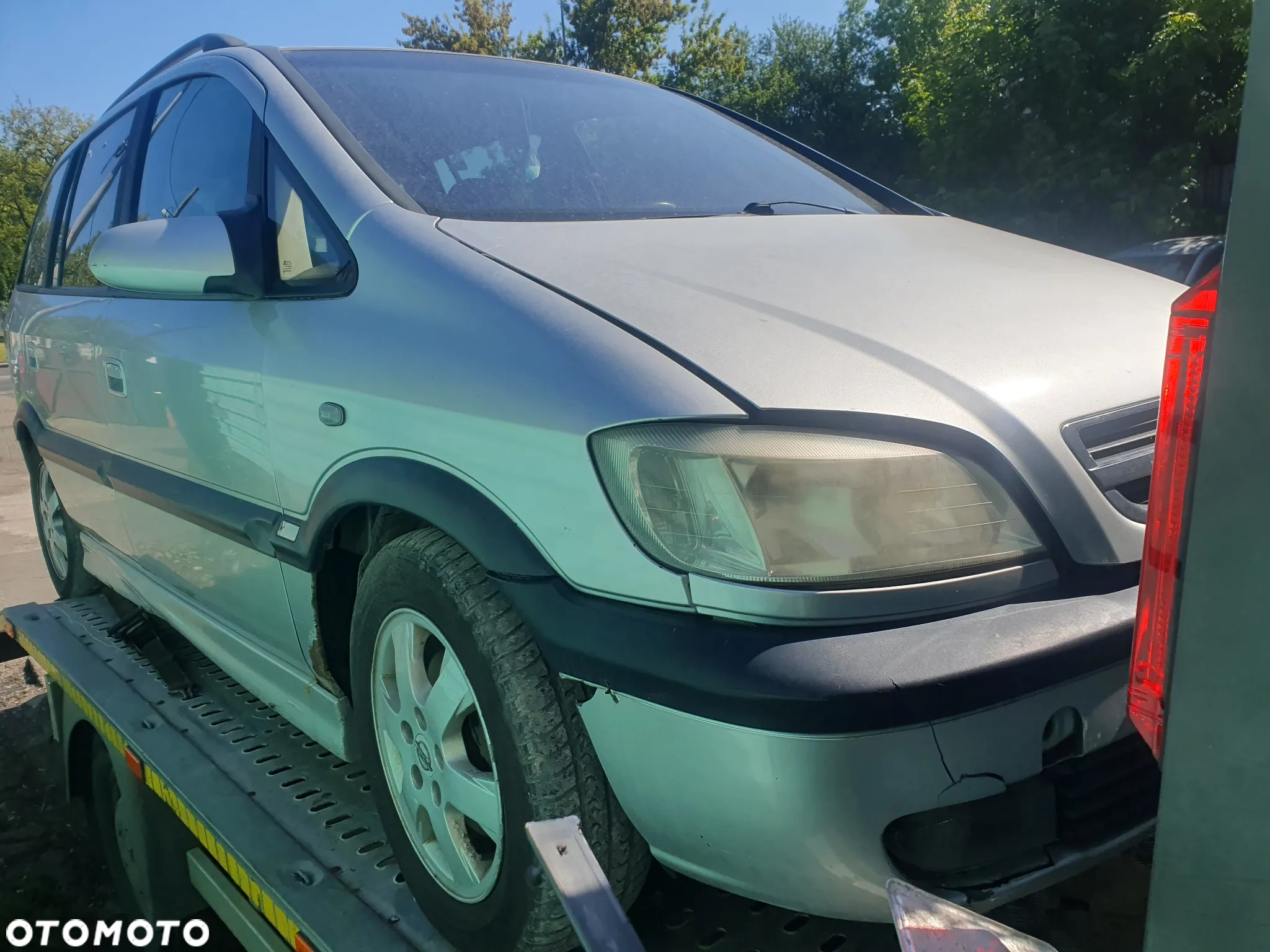 Opel Zafira 2.0 diesel 74 kW maska zderzak błotnik lewy prawy drzwi przód tył klapa skrzynia silnik - 3