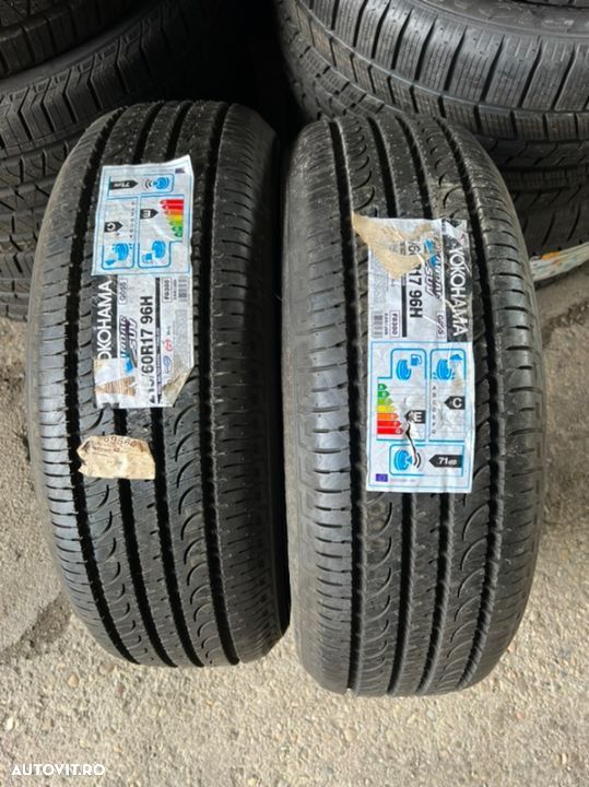 vând 2 anvelope 215/60/17 Yokohama M+S noi - 1