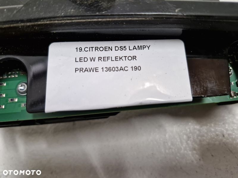CITROEN DS5 WKŁAD LAMPY LED REFLEKTOR PRAWY PRZÓD 13603AC - 7