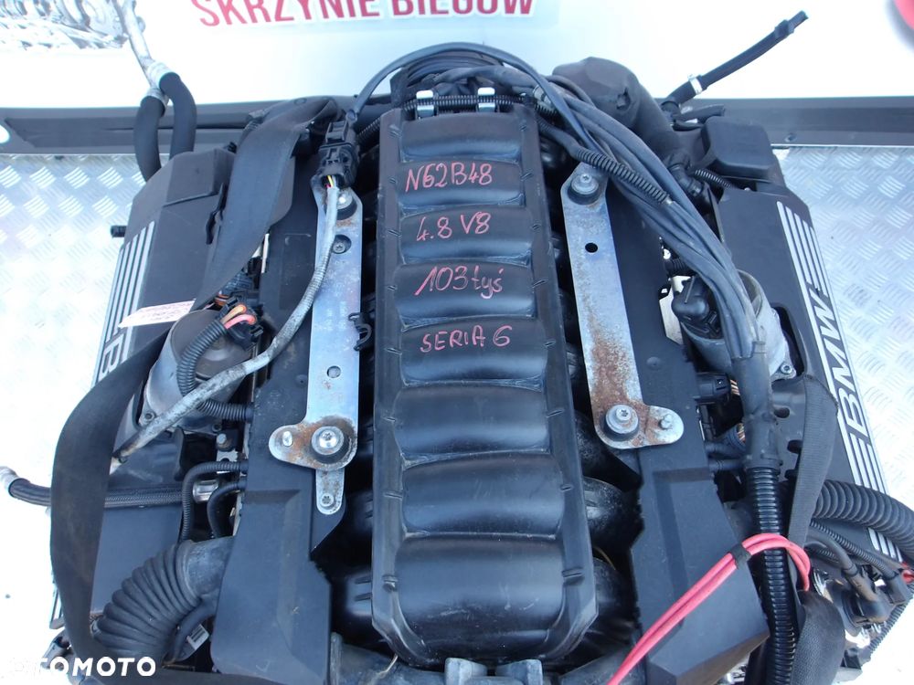 SILNIK KOMPLETNY BMW E63 650i E65 750i 4.8 V8 N62B48TU 103 TYS - 2