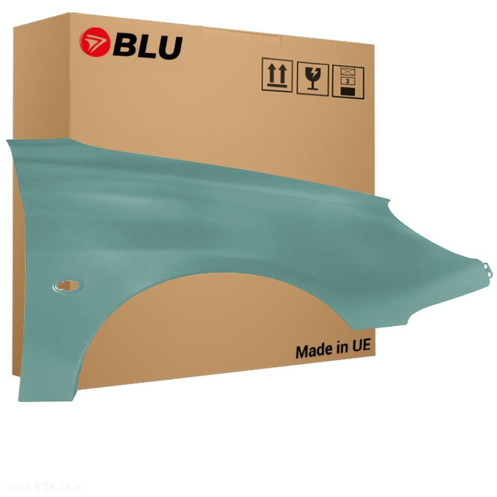 BLU Błotnik PEUGEOT 206 CC KRV Prawy Przód Zielony 1998-2009 VertRomarin - 1
