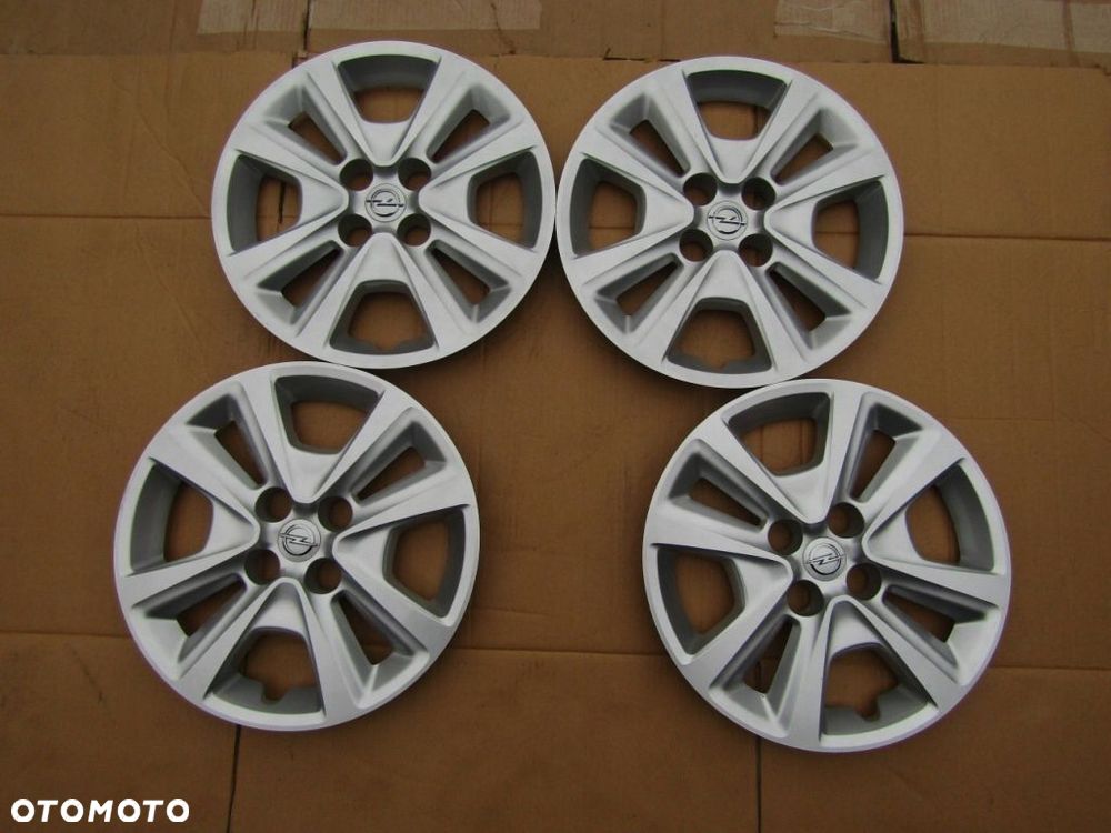 4x Kołpaki Strukturalne 15 Opel Corsa D E Adam Meriva Karl 4x100 / oryginał - 11