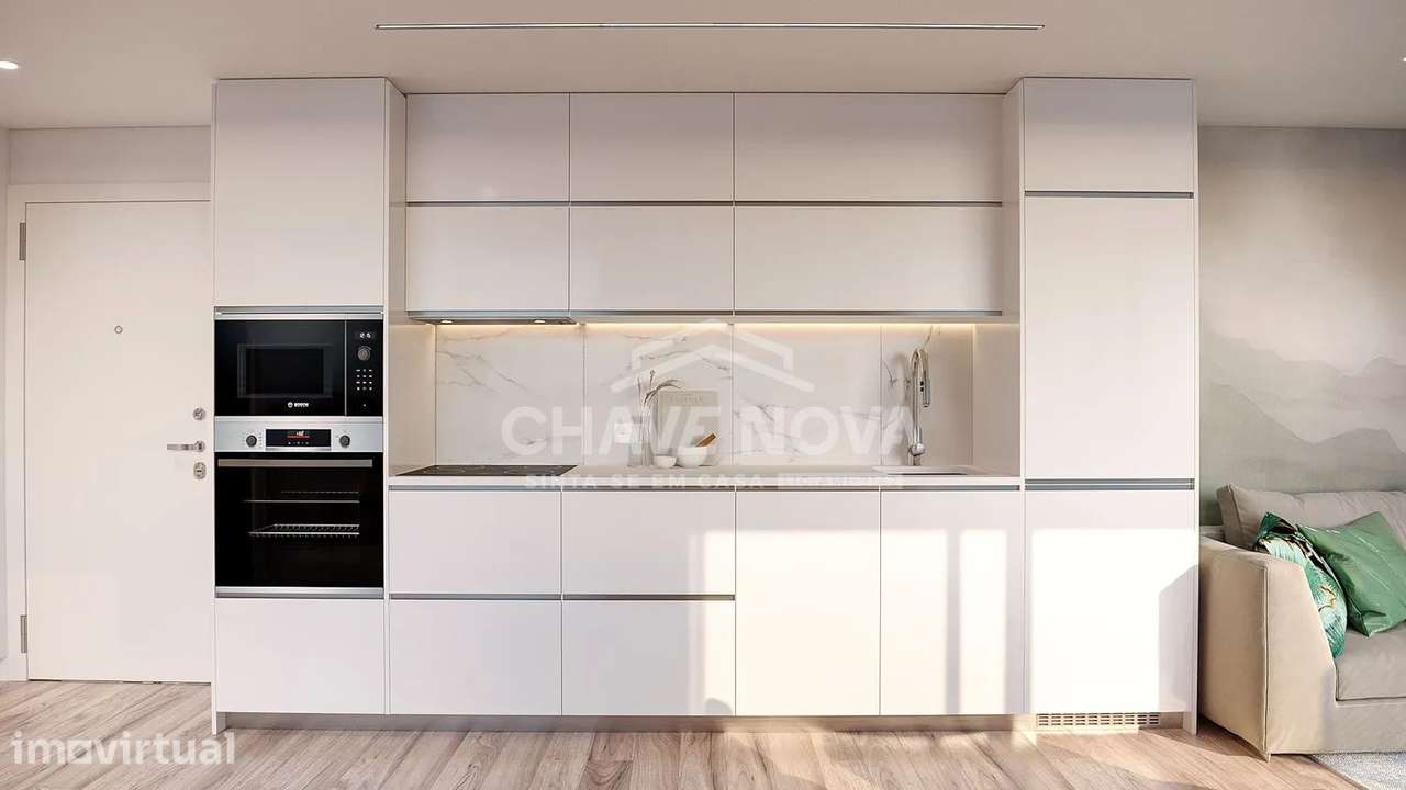 Apartamento T1 Novo c/Campo de Padel e Jardim em Canidelo - Grande imagem: 4/12