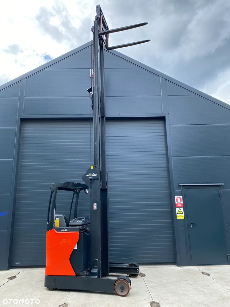 Linde R16 Reach truck wózek wysokiego składowania NOWA bateria - 7