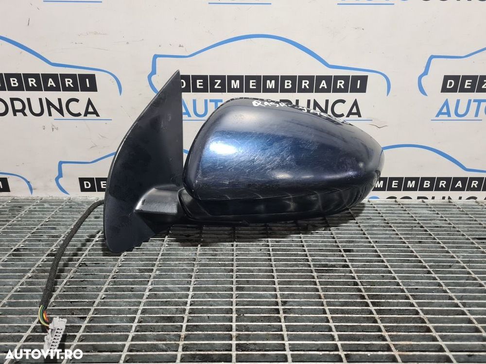 Oglinda stanga Nissan Qashqai 2007 - 2010 4 Usi ALBASTRU BW9G (946) Rabatabile - 1
