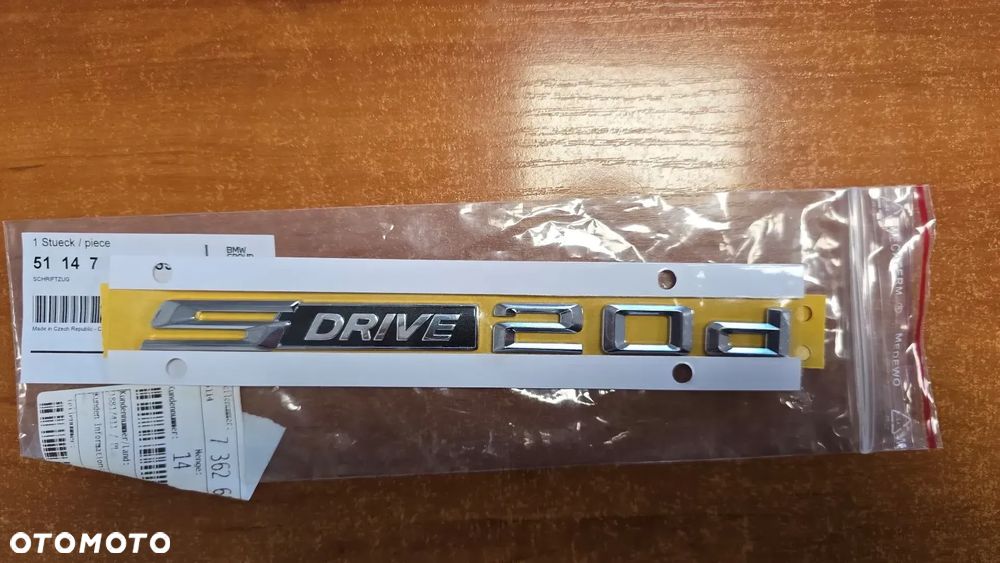 BMW emblemat SDRIVE 20d 51147362655 - 1