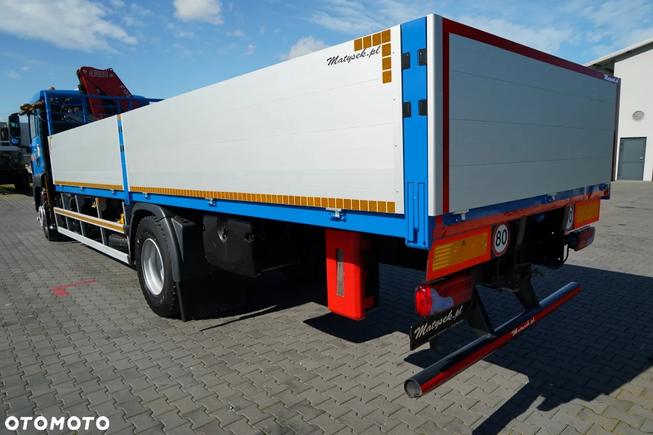 MAN TGS 18.320 / 4x2 / BURTOWY - 6,8 M + HDS FASSI F135 / wysów : 8 m / MOCNA PODŁOGA / STEROWANIE RADIOWE / ROTATOR / SPROWADZONY - 16