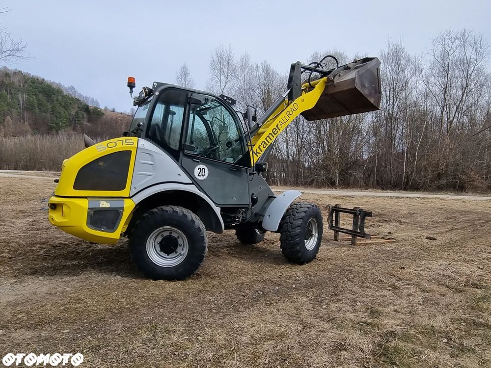 Kramer 5075 Ładowarka kołowa czołowa 353 jak Nowa import Norwegia 2018rok 2500 mtg Oryginał Widły i łyżka silnik Yanmar. Zero luzów i wycieków. Aktualne Badania DEKRA BMWT. Wielka Okazja. Maszyna jak nowa z Salonu. Pochodzi z Gospodarstwa Norweskiego - 4