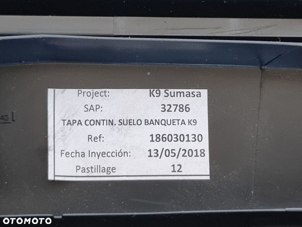 OPEL COMBO E OSŁONA TYLNEJ KANAPY 186030130 - 12