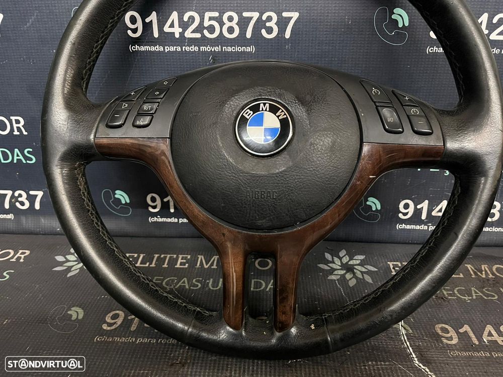 Volante usado pele com airbag BMW SERIE 3 E46 SPORT E39 X5 - 4