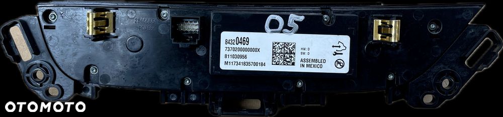 O5 BUICK ENCLAVE II 2017 - PANEL KLIMATYZACJI NAWIEWU 84320469 - 2