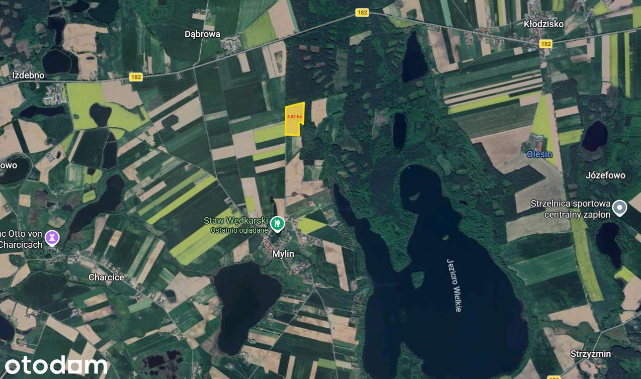 Działka rolna | 4,93 ha | świetna lokalizacja - Pełny obrazek: 4/4
