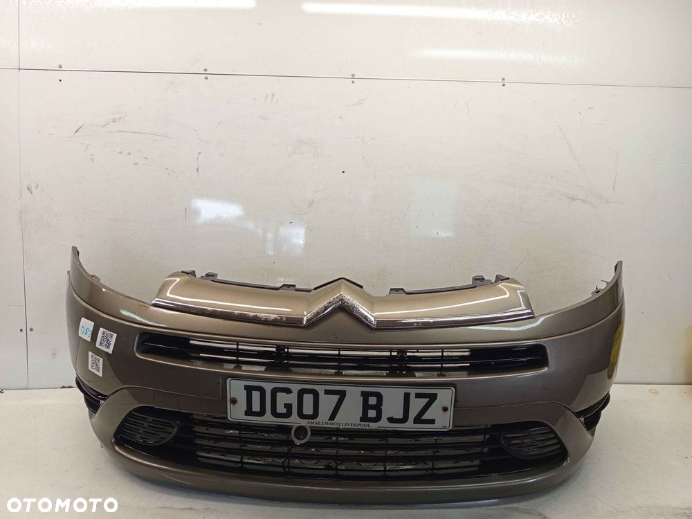 ^ ZDERZAK PRZÓD PRZEDNI CITROEN C4 GRAND PICASSO KEBC ZŁOTY PIASKOWY HALOGENY - 1