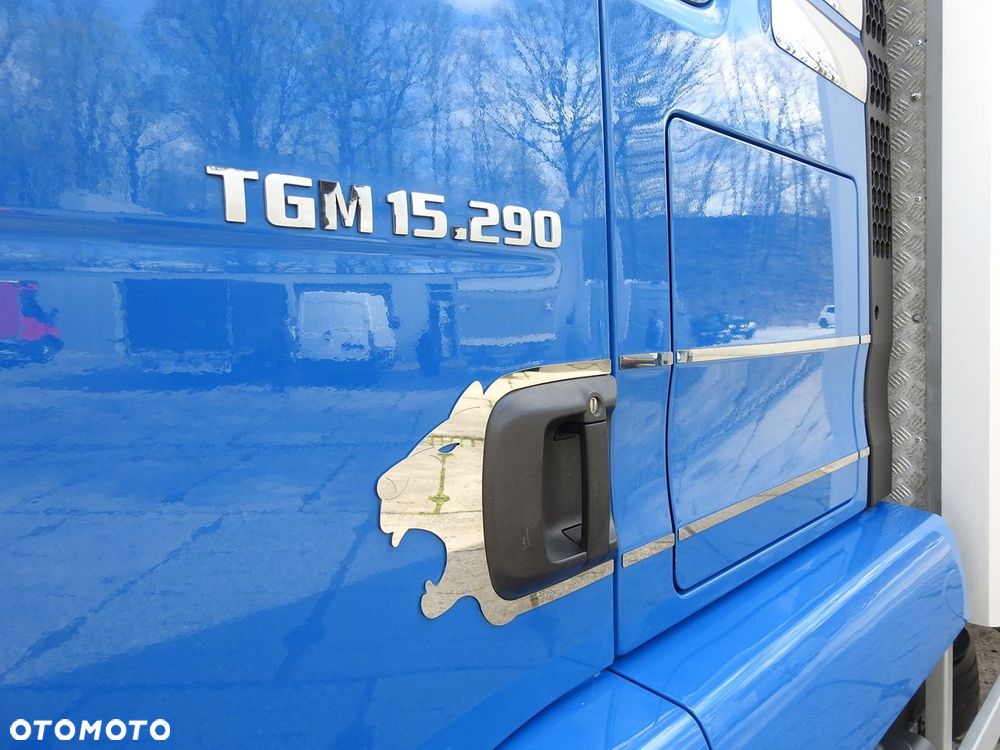 MAN TGM 15.290 PLANDEKA WINDA 18 PALET KLIMATYZACJA TEMPOMAT PNEUMATYKA BLIŹNIACZE KOŁA  290KM - 19