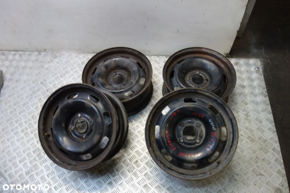 KOMPLET FELG STALOWYCH PEUGEOT 207 CITROEN C3 15 ET 23 - 1