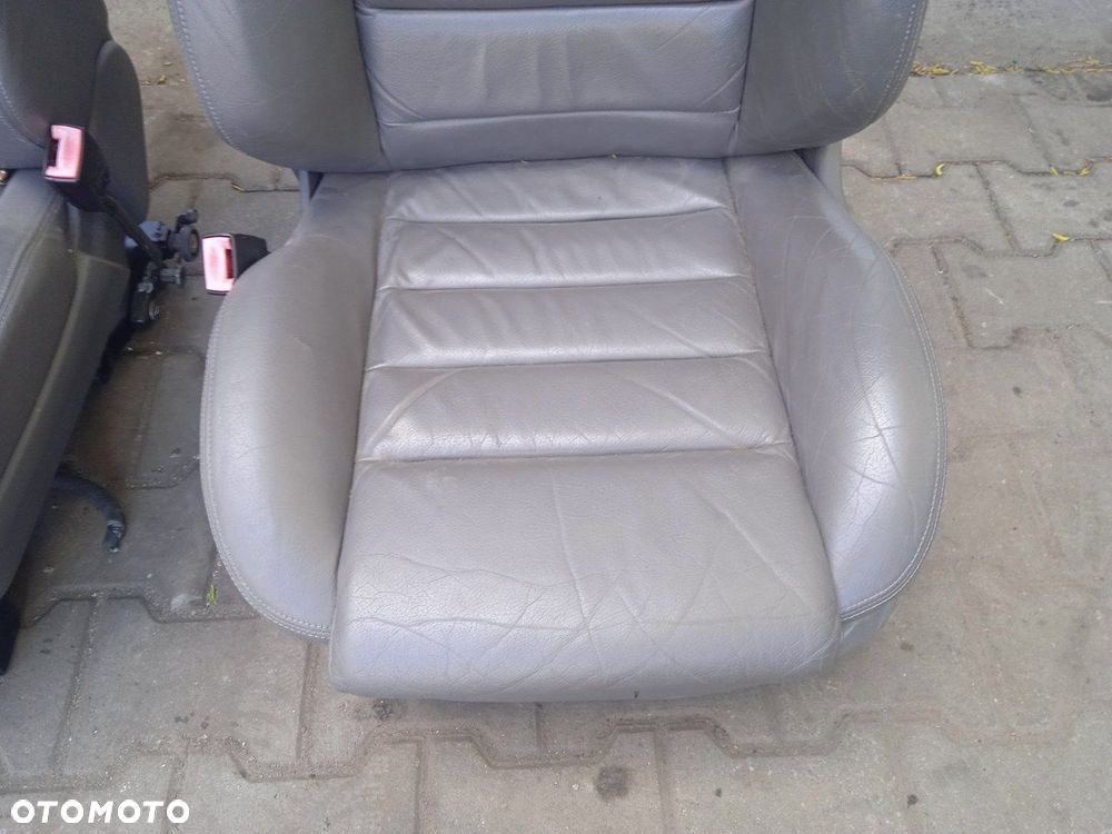 Fotel Kierowcy Pasażera Oparcie Kanapy Audi A6 C5 Skórzane - 3