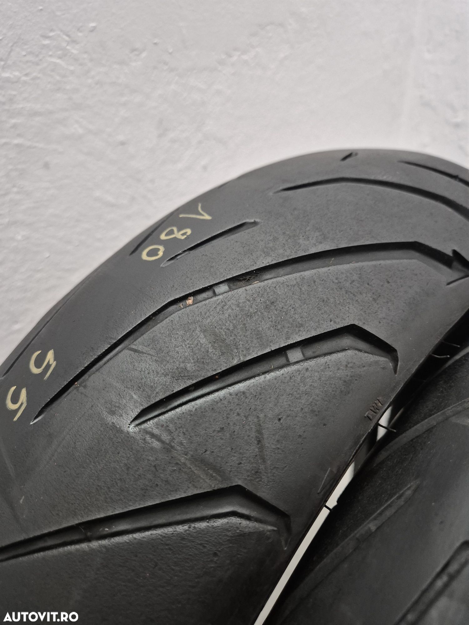 Set anvelope moto 120 70 17 cu 180 55 17 Pirelli Angel St - 3