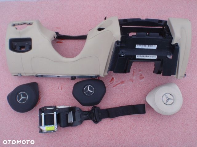 MERCEDES GL ML GLE X166 W166 W292 DESKA KONSOLA PODUSZKA KOLANOWA AIRBAG KOLAN KOLANÓWKA SKÓRA Raz2 - 1