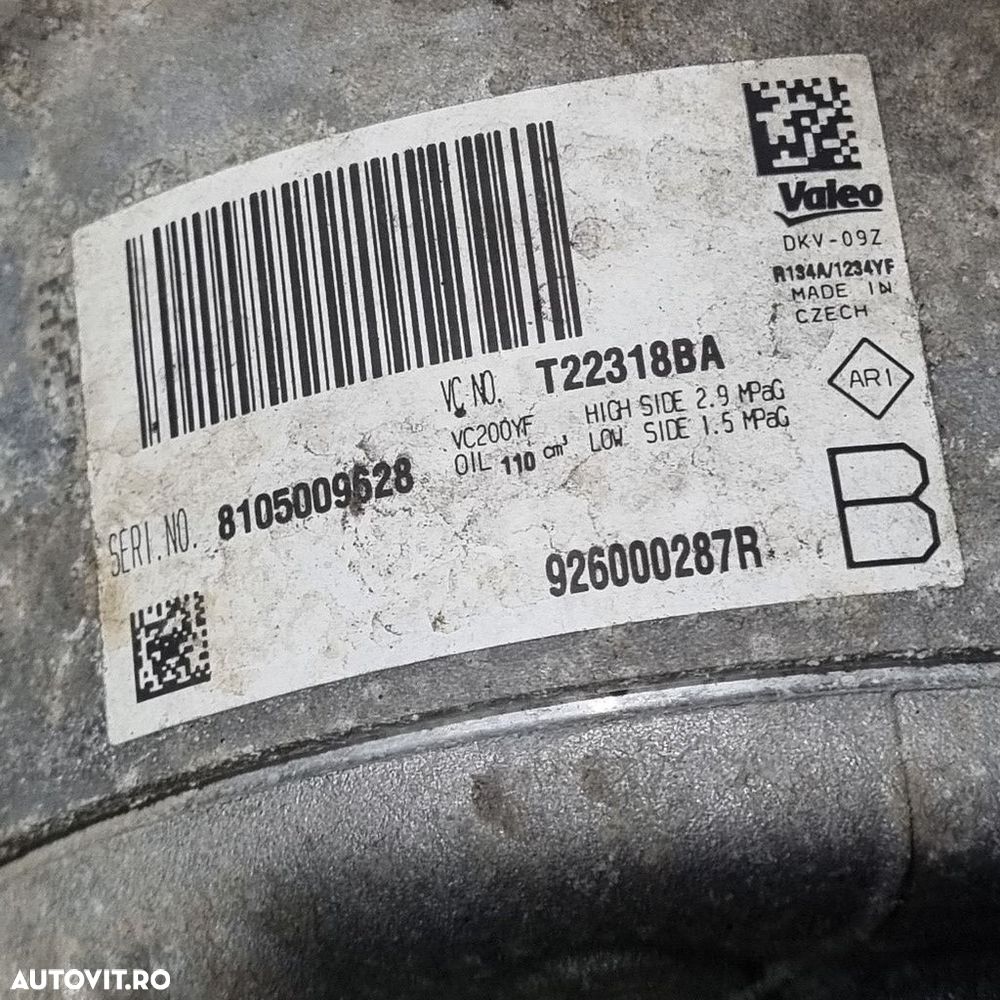 Compresor clima Dacia Sandero 2 Facelift 1.0 SCE 2016 - 2020 73CP B4D 401 B4D 400 B4D ... - 7