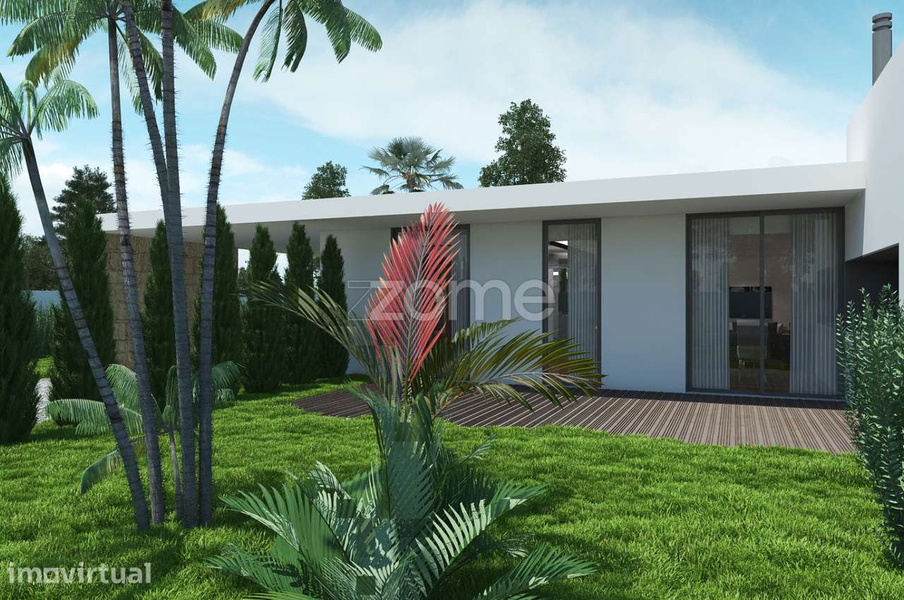 Moradia T3 +1 Térrea c/Piscina, lote com 611 m2, Água Longa, Stº Ti... - Grande imagem: 2/30