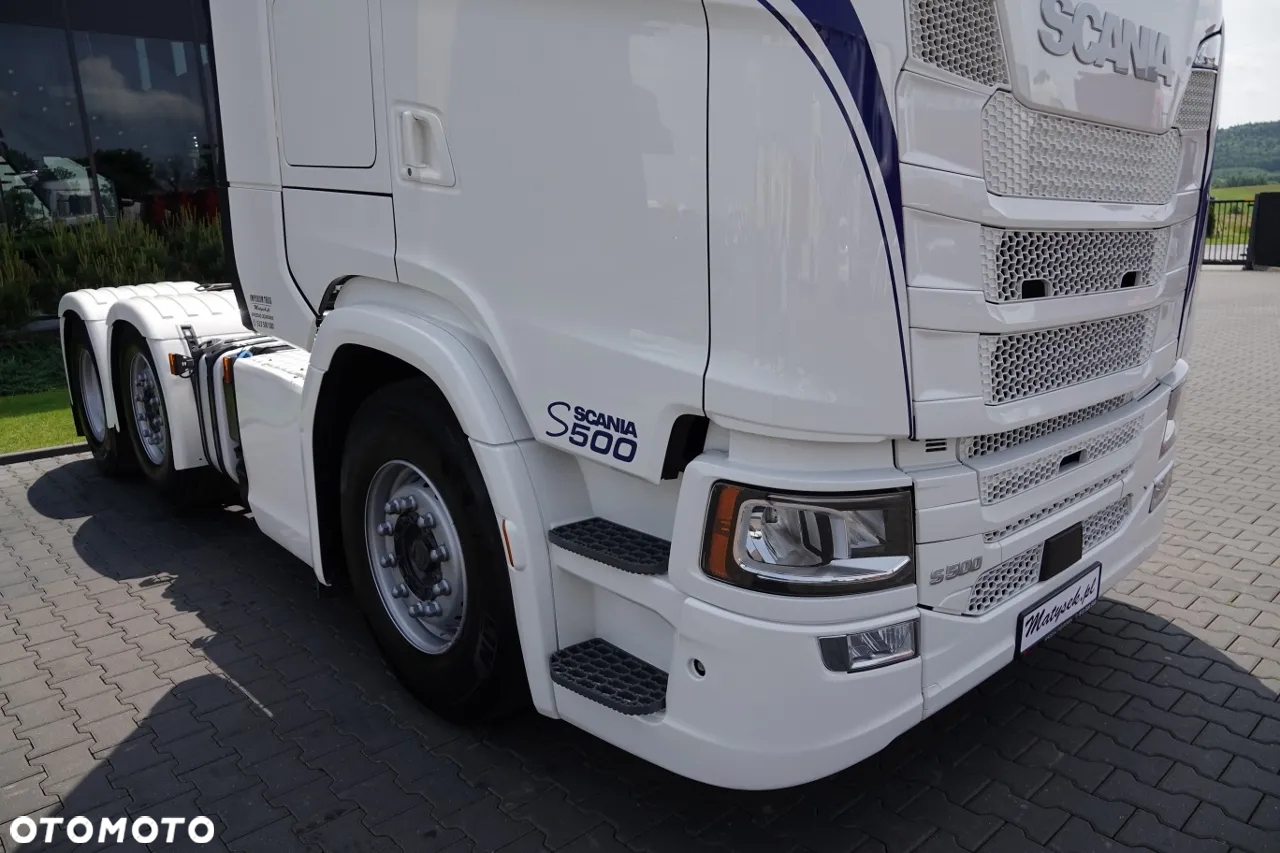 Scania S 500 / 6x2 / PUSHER / RETARDER / KLIMA POSTOJOWA  / PRZÓD NA PODUSZKACH  / OS PODNOSZONA i SKRĘTNA / DMC  70 000 KG  / OPTICRUISE + SPRZĘGŁO / EURO 6 / PO KONTRAKCIE SERWISOWYM - 9