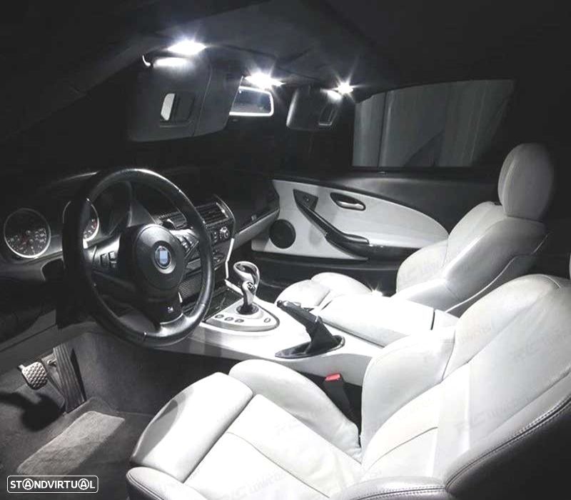 KIT COMPLETO DE 18 LÂMPADAS LED INTERIOR BMW 1 SERIE E88 CONVERTIBLE CABRIOLET 118I 120D 120I 123D - 1