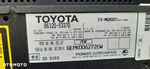 Kierownica Lexus Is 2 Skóra multifunkcja tempomat Panel Klimatyzacji sterowania radiem 86120-53370 fx-mg9007 p3801 mp3 - 13