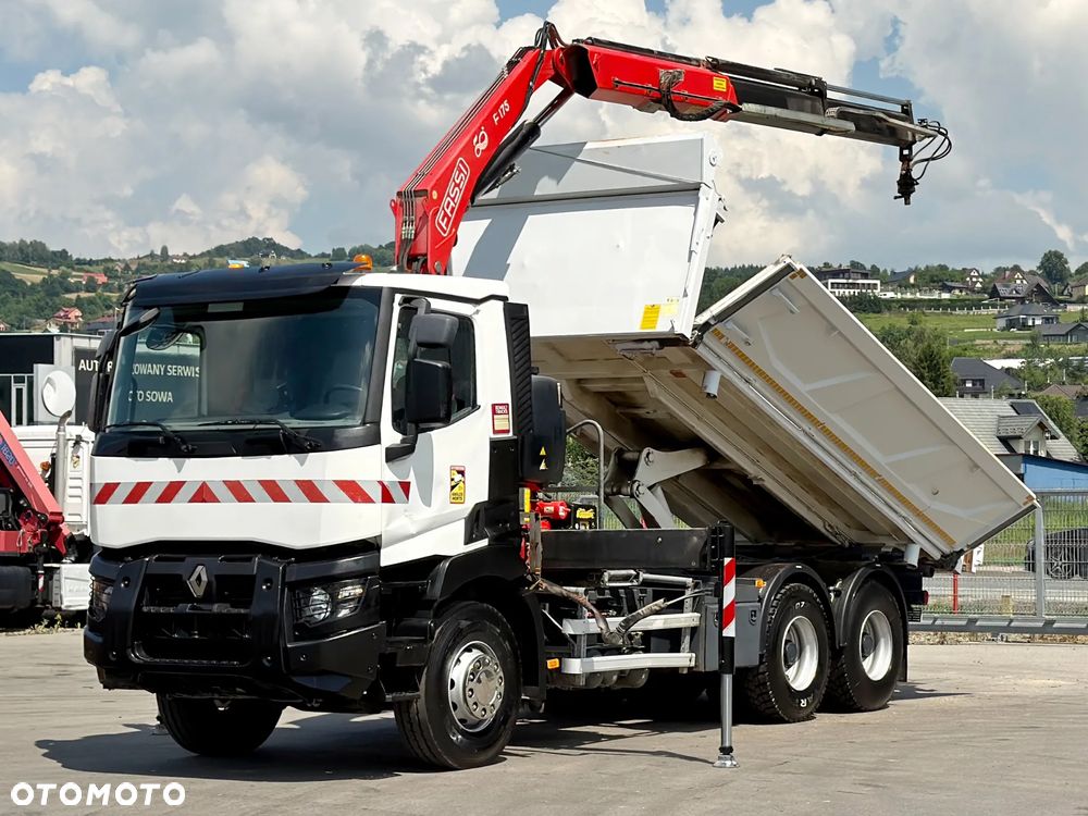 Renault C 380 * WYWROTKA 5,20 m + FASSI F175A.0.22 + PILOT + BORDMATIC *6x4 - 3