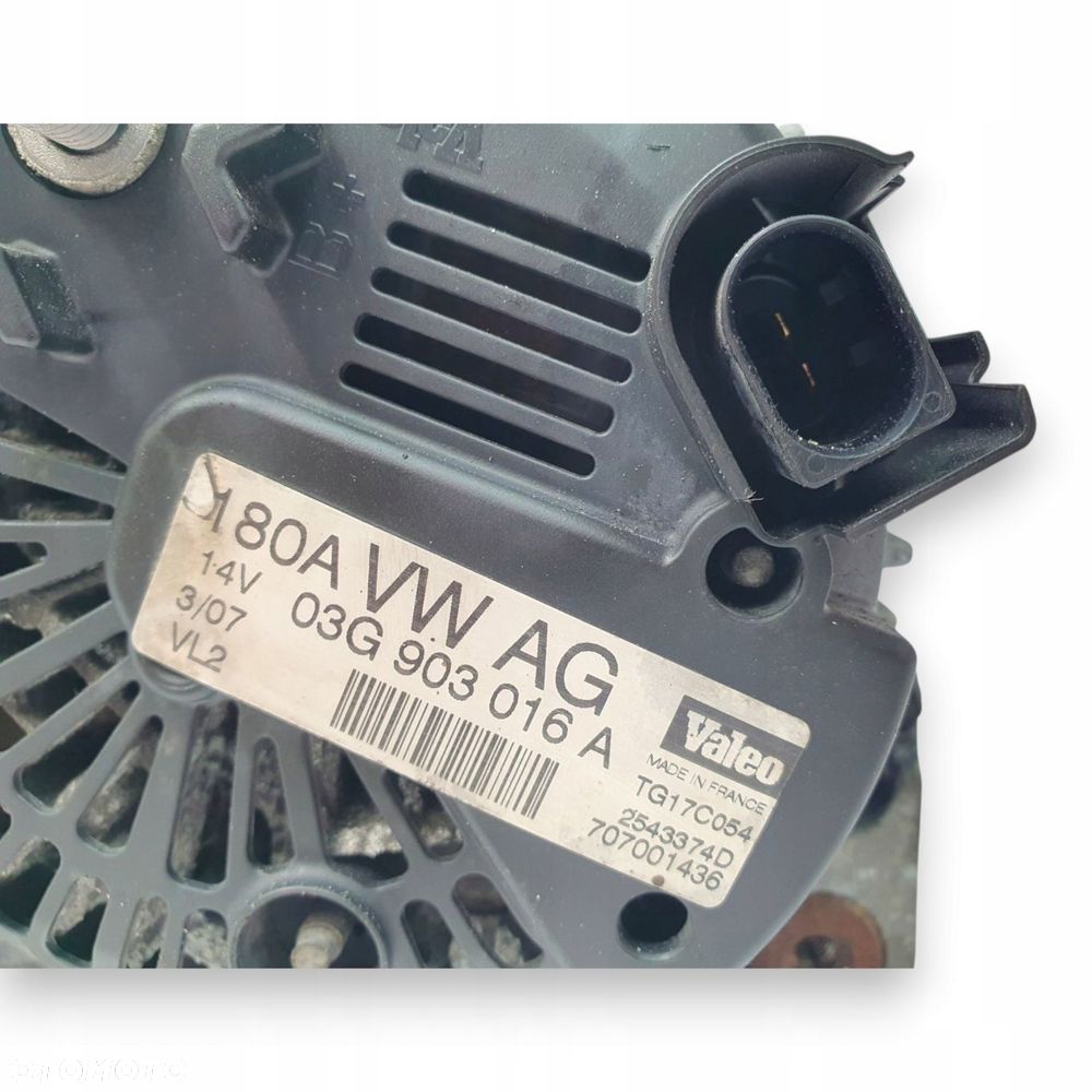 ALTERNATOR Audi A6 C6 Passat B6 2.0 TDI 180A 03G903016A TG17C054 14V - 6
