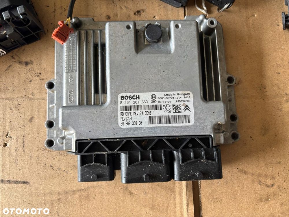 PEUGEOT 207 1.6 VTI ZESTAW STARTOWY DO ODPALANIA STACYJKA KLUCZ 0261201863 - 5