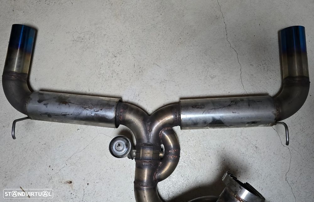 Linha completa escape inox Subaru WRX STI Hatch 08-14 + válvula comando (turbo-back 3) - 11