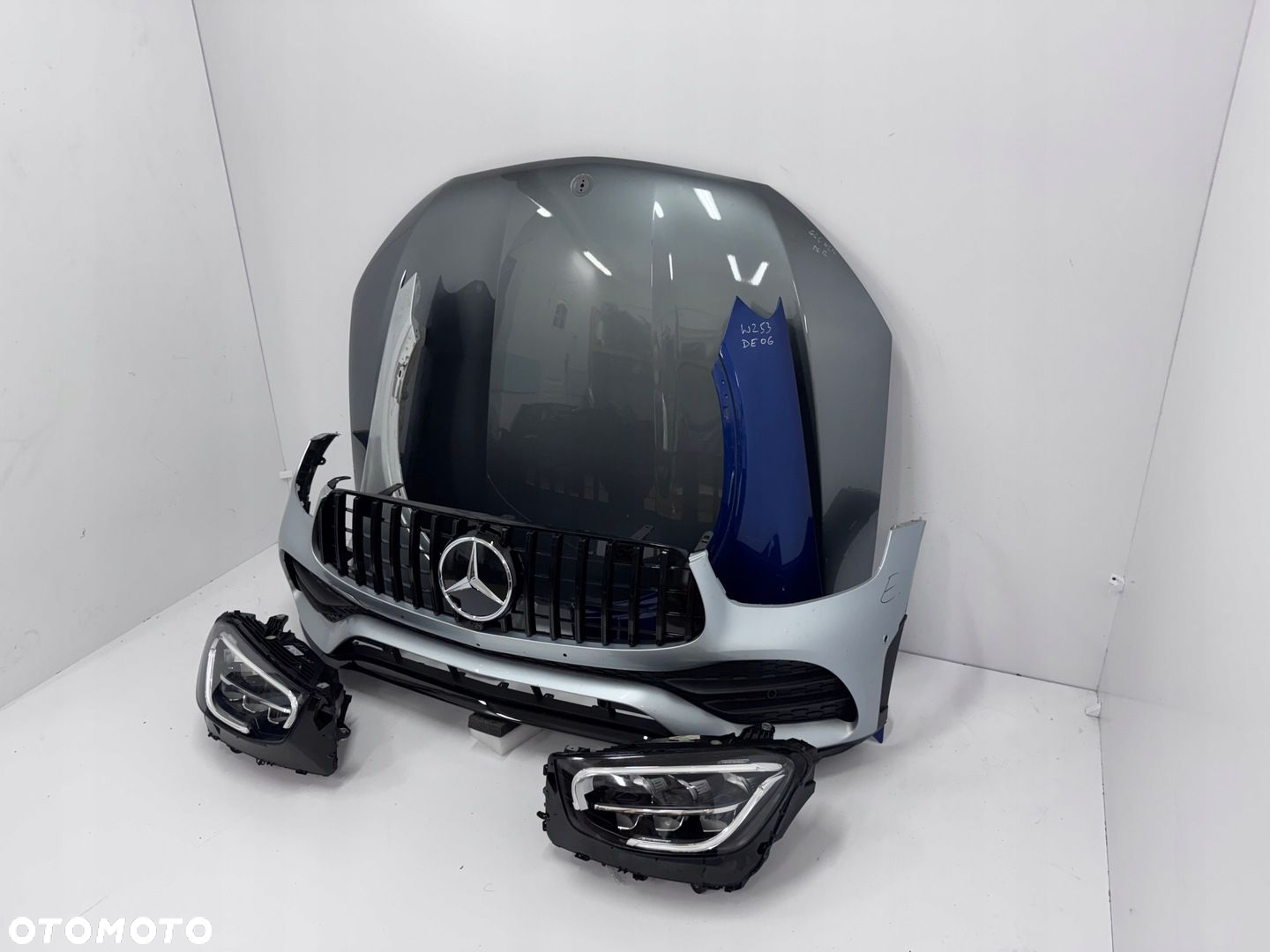 PRZÓD MERCEDES GLC X253 W253 AMG LIFT MASKA BŁOTNIKI ZDERZAK PIANO LAMPY - 3