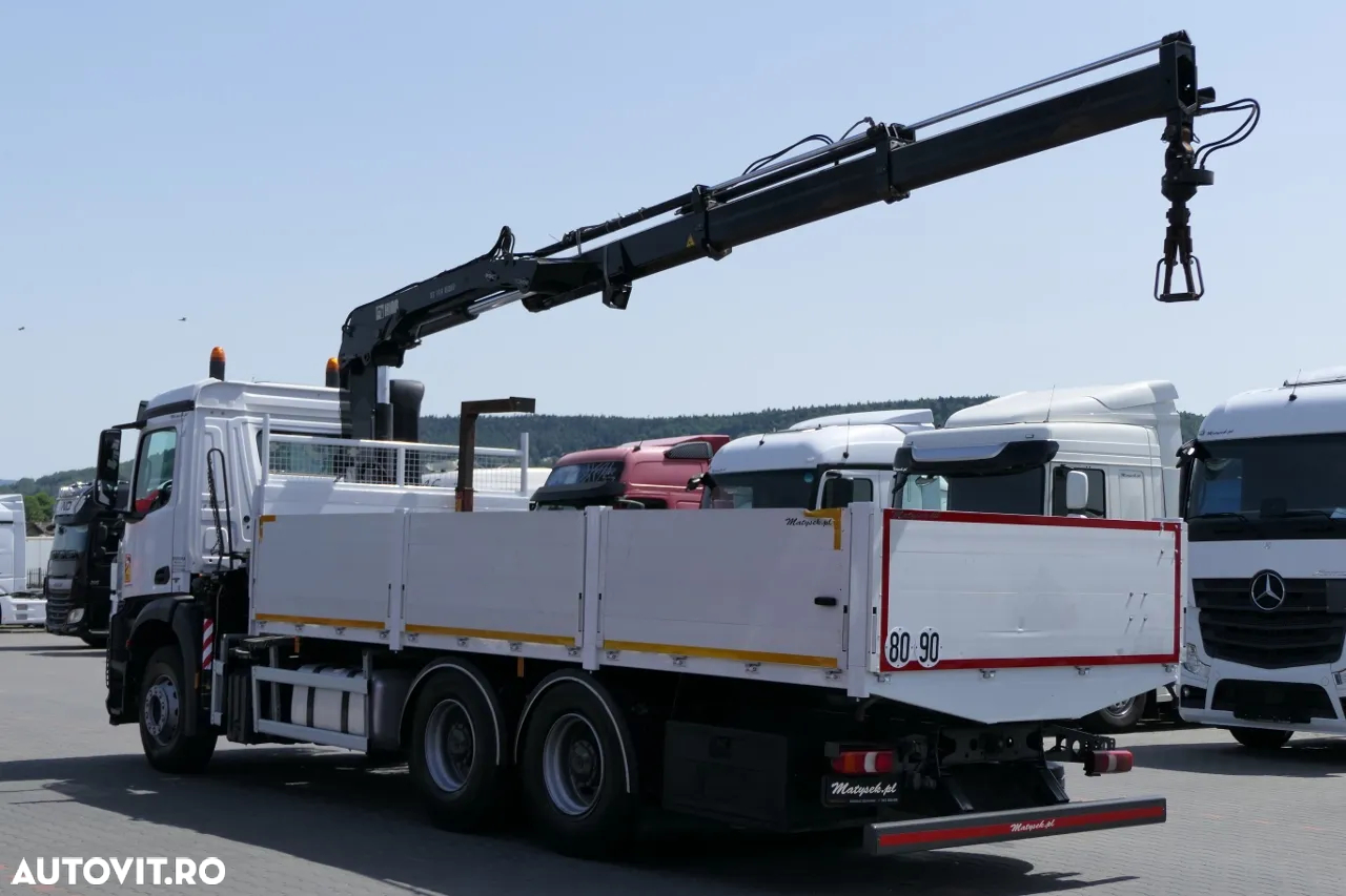 Mercedes-Benz AROCS 2633 / 6X4 / 6.55 M BOX + HDS HIAB 144 / RADIOCOMANDĂ / ROTATOR / FURCI - 4