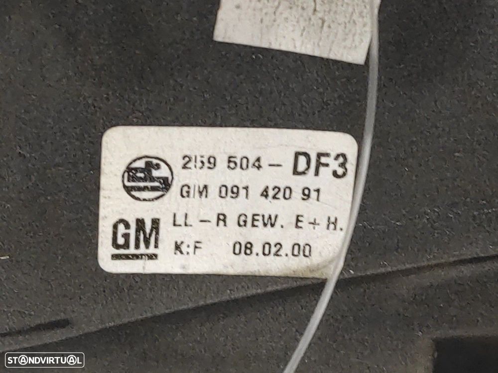 ESPELHO RETROVISOR DIREITO OPEL ASTRA G FASTBACK 2000 -09142091 - 3