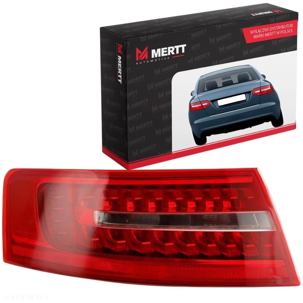 ZESTAW Lampa PRAWA+lewa LED Audi A6 C6 08-011 sedan w błotnik tylna - 2