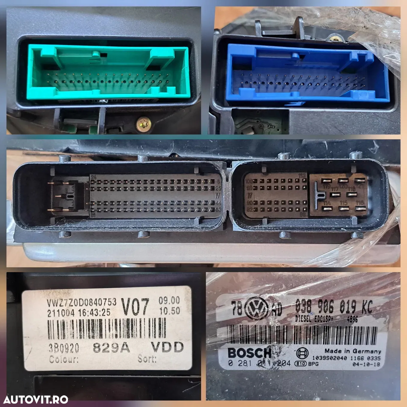 Kit pornire volkswagen passat 1,9 tdi AVB bmw seria 5 ECU modul calculator motor vw passat 1,9 tdi AFL mitsubishi outlander bmw seria 3 4 5 7 x3 x4 x5 x6 renault trafic opel vivaro 1,6 - 3