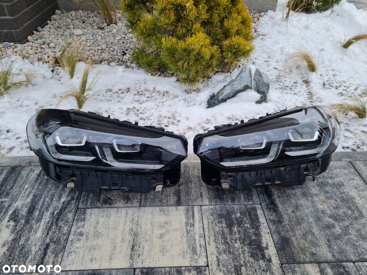 BMW X3 X4 G01 G02 LIFT LCI Lampy przód Full Led Adaptive Shadow Line Black - 1