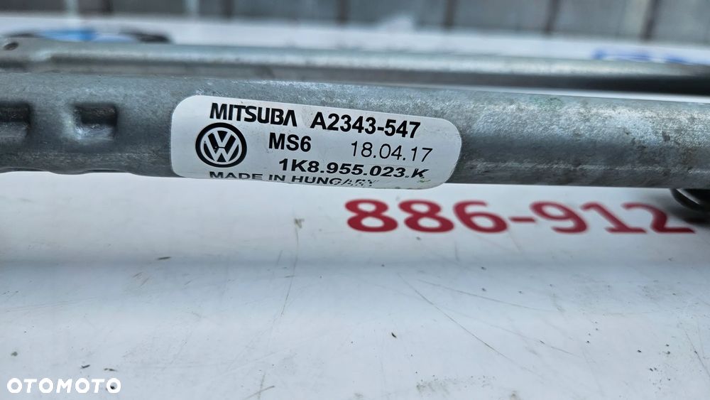 VW SCIROCCO 1K8 LIFT Mechanizm wycieraczek przód Silniczek wycieraczek 1K8955119H 1K8955023K - 3