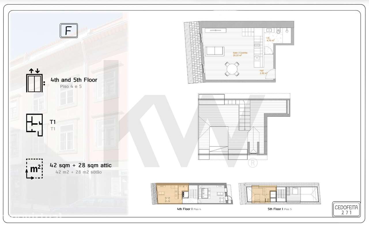 Apartamento T0 Duplex em empreendimento novo no Porto - Grande imagem: 4/6