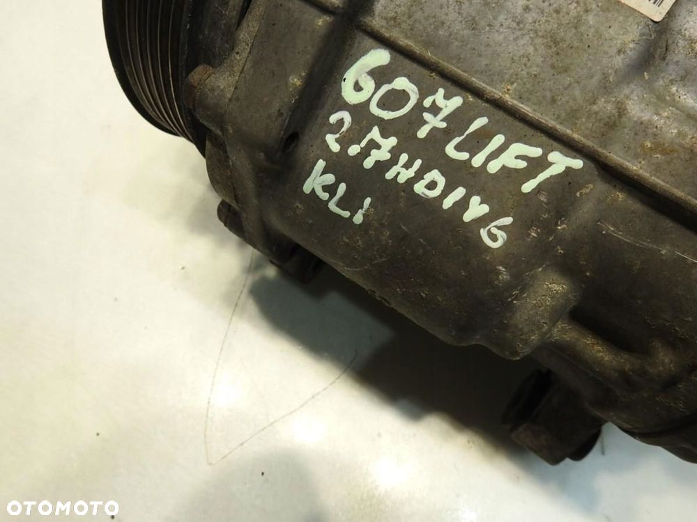 SPRĘŻARKA KLIMATYZACJI PEUGEOT 607 2.7 V6 HDI 9656572380 - 2