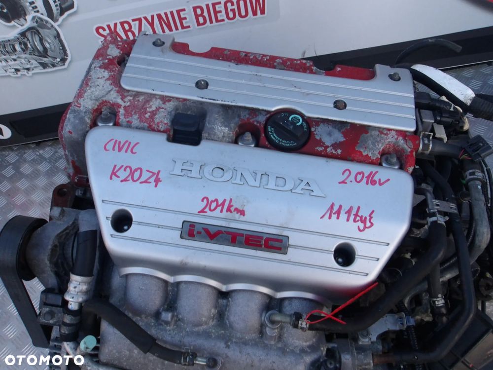 SILNIK KOMPLETNY ZE SKRZYNIĄ BIEGÓW HONDA CIVIC TYPE R 201KM K20Z4 111 TYS - 2