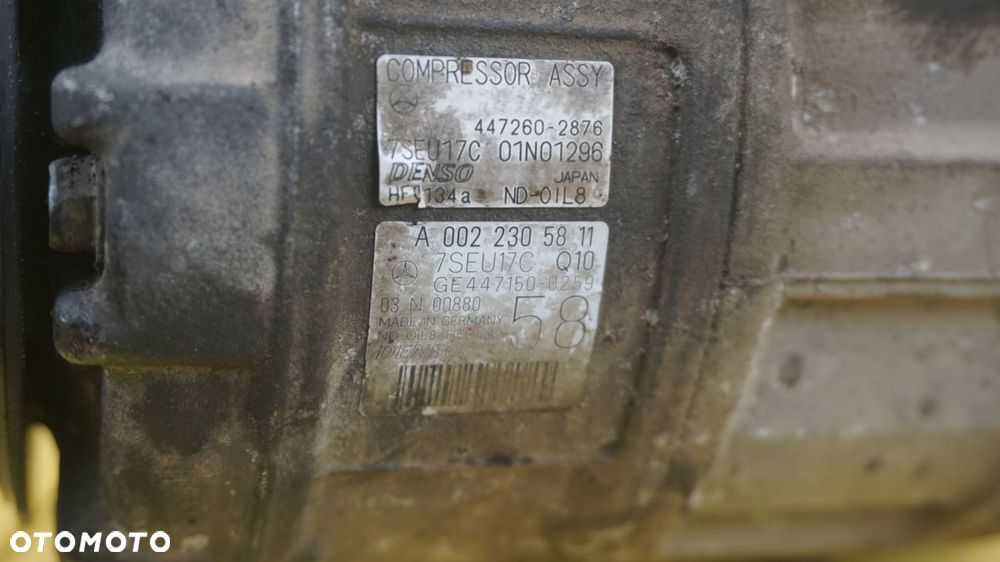 W164 ML GL 3.0 CDI 10r 190KM 642940 sprezarka klimatyzacji A0022305811 - 8