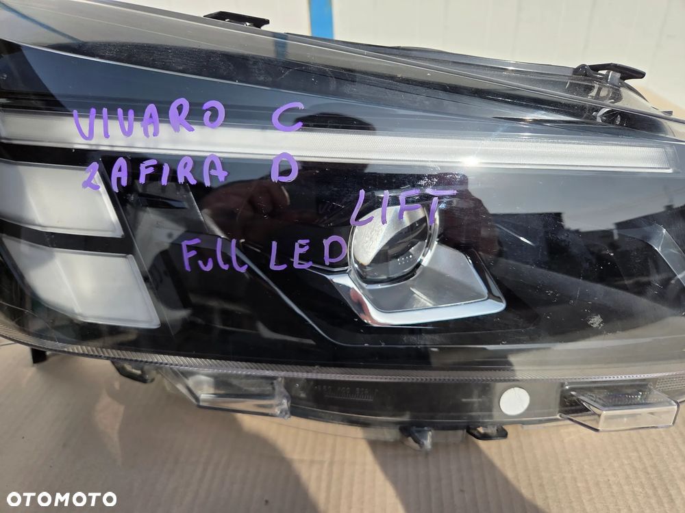 Lampa przednia prawa Opel Vivaro C Opel Zafira D LIFT FULL LED   9847209880 - 3