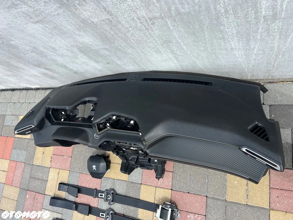 DESKA ROZDZIELCZA KONSOLA PODUSZKA KIEROWCY PASAŻERA PASY AIR BAG PRZÓD TYŁ PEUGEOT 2008 II GT 208 II ORYGINAŁ 2020 ROK - 4